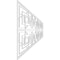 Ekena Millwork Set of Four Panels for 94 1/2"W x 24 1/4"H Norwood Fretwork Wainscot Wall Paneling WPKP12X01X47NWD - alternate 3